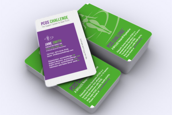 Business Cards for PCOS Challenge, Inc.