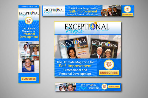 Web Banners for Exceptional People Magazine