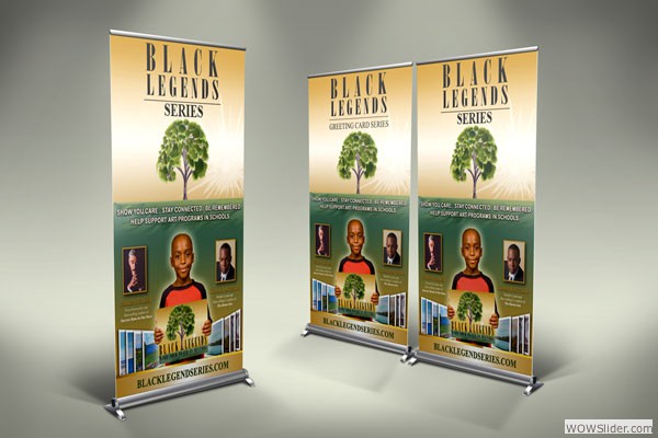 Trade Show Banner for The Black Legends Series