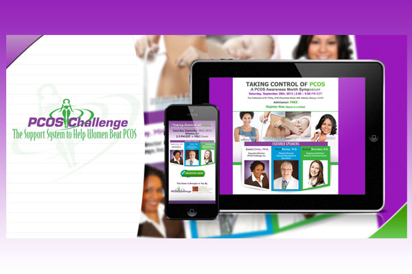 Desktop & Mobile Registration Page for PCOS Challenge, Inc.