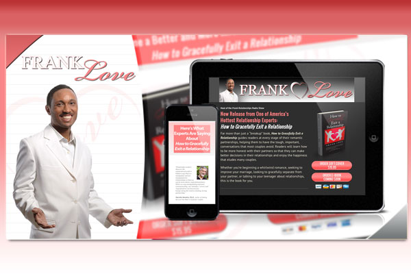 Desktop and Mobile Sales Page for Frank Love