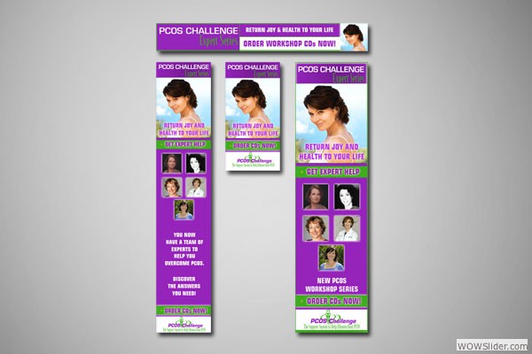 Web Banners for PCOS Challenge, Inc.
